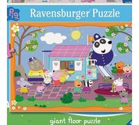 Ravensburger - Puzzle: Peppa Pig Club House, Colección Giant Suelo, Puzzles Niños 3 Años o Más, Rompecabezas, 24 Piezas Gigantes, Regalos Niños 3 Años, 70x50cm