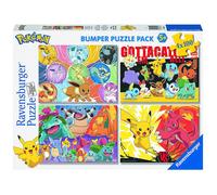 Ravensburger - Puzzles Pokémon Pack De 4 | Rompecabezas 5 años o más | Regalo Niño 5 Años O Más De 100 Piezas Cada Uno | Puzzle Infantil De 36 X 26 Cm | Rompecabezas de Ravensburger