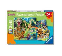 Ravensburger - Puzzles Scooby Doo Pack De 3 | Puzzle 5 Años O Más | Regalos para Niños De 5 Años De 3 X 49 Piezas | Rompecabezas Niños De 21 X 21 Cm Puzzle