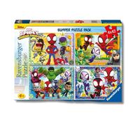 Ravensburger – Puzzle Spidey – 4x42 piezas – 36x26 cm – 4 años o más