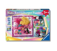 Ravensburger - Puzzle: Trolls, Trolls 3, Puzzle 5 Años o Más, Puzzles Niños 5 Años, Rompecabezas Niños, Puzzle, Regalo Niña 5 Años, 3 Puzzles de 49 Piezas, Medidas Puzzle 21x21cm