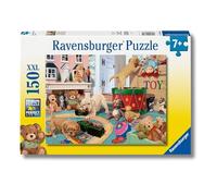 Ravensburger Puzzle XXL Cachorros juguetones – 150+ piezas – 49 x 36 cm – 7+ años