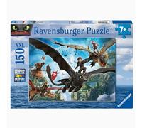 Ravensburger - Puzzles XXL Dragon Trainer 2 | Puzzle 7 Años O Más | Regalo Niño 7 Años O Más De 150 Piezas | Rompecabezas Niños De 49 X 36 Cm | Ravensburger Puzzle