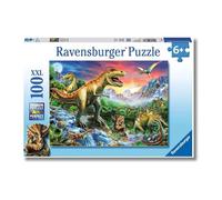 Ravensburger - Puzzles XXL La Era De Los Dinosaurios | Puzzle 6 Años O Más | Regalo Niño 6 Años O Más De 100 Piezas | Rompecabezas Niños De 36 X 49 Cm Puzzle