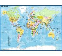 Ravensburger - puzzles xxl mapa del mundo - puzzle 8 años o más - re