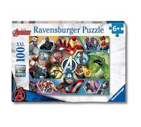 Ravensburger - Puzzles XXL Marvel Avengers | Puzzle 6 Años O Más | Regalo Niño 6 Años O Más De 100 Piezas | Rompecabezas Niños De 36 X 49 Cm | Ravensburger Puzzle