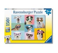 Ravensburger - Puzzles XXL Perros con Gafas | Puzzle 7 Años O Más | Regalo Niño 7 Años O Más De 150 Piezas | Rompecabezas Niños De 49 X 36 Cm Puzzle