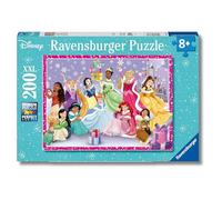 Ravensburger - Puzzle Disney: Princesas Disney Navidad, Puzzles Niños 8 Años, Puzzle 8 años o Más, Puzzles para Adultos, Rompecabezas Niños, Puzzle 200 Piezas XXL, Regalo Niña 8 Años, Glitter