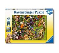 Ravensburger - Puzzles XXL Selva Animada | Puzzle 8 Años O Más | Regalo Niño 8 Años O Más De 200 Piezas | Rompecabezas Niños De 49 X 36 Cm | Ravensburger Puzzle