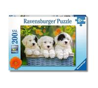 Ravensburger - Puzzles XXL Tres Amables Cachorros | Puzzle 8 Años O Más | Regalo Niño 8 Años O Más De 200 Piezas | Rompecabezas Niños De 49 X 36 Cm | Ravensburger Puzzle