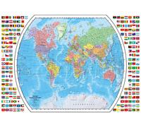 Ravensburger Rompecabezas de 1000 Piezas de Mapa del Mundo político para Adultos - 12000664 - Herramientas Hechas a Mano, Fabricado en Alemania, Cada Pieza Encaja Perfectamente