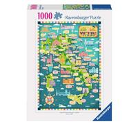 Ravensburger - Rompecabezas de 1000 Piezas Tour De Vinos De Italia | Puzzle 1000 Piezas Paisaje con Una Medida De 70x50 Cm | Regalo para Adultos Y Niños A Partir de 14 Años