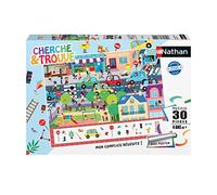Ravensburger- Rompecabezas de 30 Piezas-En la Ciudad (Buscar y Encontrar) Puzzle Niño, 45 ou 30 x 23 cm (4005556861514)