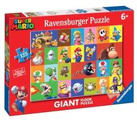 Ravensburger - Rompecabezas Super Mario | Puzzle 6 Años | Rompecabezas de 125 Piezas Niños De Suelo 70x50 Cm | Regalo Niño 6 Años | Juegos Niño 6 Años | Juegos Super Mario