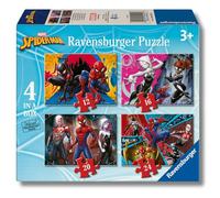 Ravensburger - Spiderman, Puzzle niños 3 años, 4 Puzzles progresivos de 12 a 24 Piezas.