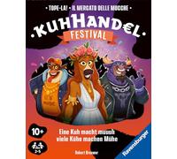 Ravensburger Spiele 22471 - Kuhhandel-Festival: Juego de Mesa para 2 a 5 Jugadores, Juego de Cartas con Vacas de 10 años o más, Juego de subasta, Juego de subasta