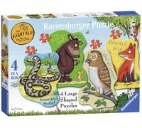 Ravensburger The Gruffalo 4 Large Shaped Jigsaw Puzzles (10, 12, 14, 16 Pieces)