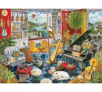 Ravensburger The Music Room - Rompecabezas de 500 piezas para adultos - 12000022 - Herramientas hechas a mano, fabricado en Alemania, cada pieza encaja perfectamente