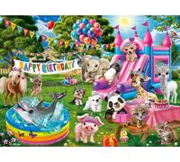 Ravensburger Tiara Birthday Party - 100 Piece XXL Jigsaw Puzzle for Kids Celeb