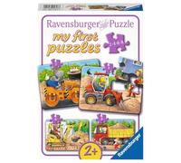 Ravensburger- Tiere Animales en el sitio-2/4/6/8 Partes, Color Blanco (05717)