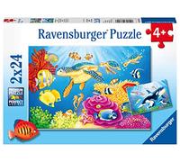 Ravensburger- Tiere Puzzle 2x24, Multicolor (1)
