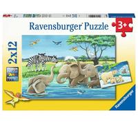 Ravensburger- Tierkinder Aus Aller Welt Tiere 05095-Puzzle Inf (Importación USA)