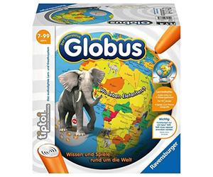 Ravensburger tiptoi 00787 - The Interactive Globe: globo de aprendizaje para niños a partir de 7 años