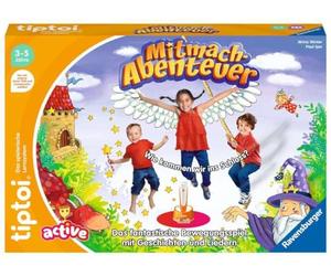Ravensburger Tiptoi® Active 00130 - Juego de Aventura Mitmach, Juego de Movimiento a Partir de 3 años, con Historias, Bonitas Canciones y Divertidas reimen