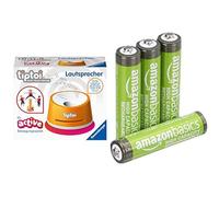 Ravensburger tiptoi Altavoz para Juegos Active, & Pilas AAA Recargables Amazon Basics 4 unid, 850mAh