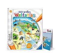 Ravensburger tiptoi Atlas / Libro Mi gran Weltatlas + Niños Mapa del mundo - Países, Animales, Continentes