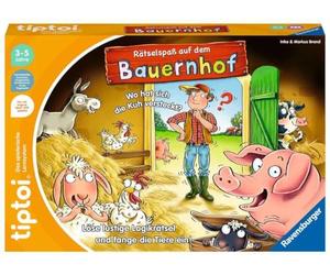Ravensburger tiptoi Game 00125 Puzzle Fun on The Farm: Juego Educativo a Partir de 3 años, Juego Educativo de lógica para niños y niñas, para 1 a 4 Jugadores