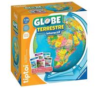 Ravensburger tiptoi Interactive Globe, juego educativo para niños sin pantalla, aprende geografía y el mundo, 200 cartas, a partir de 7 años, el lector tiptoi se vende por separado, versión en francés