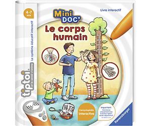 Ravensburger- tiptoi® - Libro Interactivo - Mini Doc' - El Cuerpo Humano - A Partir de 4 años - 00 030