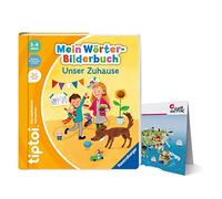 Ravensburger tiptoi Libro Mi Libro del Cuadro de Palabras: Unser En casa + Niños Mapa del Mundo - Países, Animales, Continentes