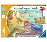 Ravensburger tiptoi Puzzle 00198 para pequeños exploradores: Dinosaurios, Rompecabezas para niños a Partir de 3 años, Juguete de Dinosaurio para 1 Jugador, Rompecabezas de Dinosaurio