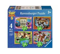 Ravensburger - Toy Story 5 4 In A Box Piezas | Puzzle 3 Años O Más | Regalo Niño 3 Años | Regalos para Niños | Rompecabezas Niños De 19 X 14 Cm | Ravensburger Puzzle