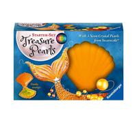 Ravensburger Treasure Pearls Starter Set Naranja Neón Funky 3 Perlas Swarovski