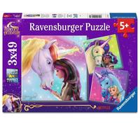 Ravensburger Unicorn Academy 3x 49 Piece Jigsaw Puzzles for Girls Age 5 Years Up