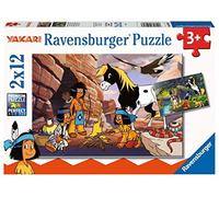 Ravensburger- Unterwegs mit Yakari Animales Puzzle de 2 x 12 Piezas, Multicolor (05069)