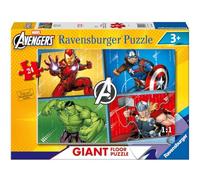Ravensburger - Vengadores, Puzzle niños 3 años, Puzzle Educativo Giant Floor 24 Piezas