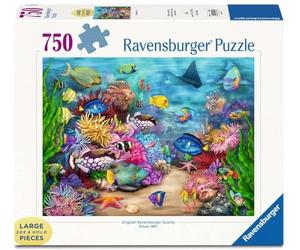 Ravensburger Vida de Arrecife Tropical | Puzzle de Gran Formato de 750 Piezas | Ideal para Adultos y niños | Tecnología única SoftClick Duradera y antideslumbramiento | Certificado FSC