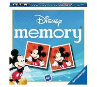 Ravensburger - Mini Memory: Mickey, Disney, Juego de Mesa, Juego de Mesa Niños, Juego Mesa 3 Años o más, Juegos Educativos, Juegos de Memoria, 2-6 Jugadores, 48 Cartas