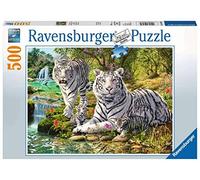 Ravensburger White Tigers - Rompecabezas de 500 Piezas para Adultos y niños a Partir de 10 años