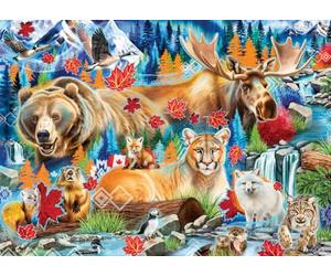 Ravensburger Wild Canada - Rompecabezas de 1000 Piezas | Majestuosos paisajes canadienses de la Artista Sheena Pike | Materiales ecológicos