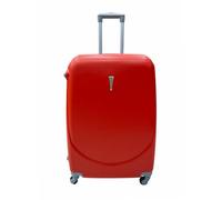 RAVENSUITCASE Hardshell Luggage Set, ABS Material, 4 Wheels, Telescopic Handle and Grip, Combination Lock, 4 Size Options, Lightweight, Comfortable Structure, Zipper Opening, Interior Lining (Red, L)