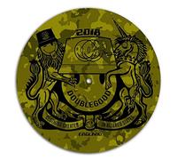 Ravers Escudo de armas Camo Acid House Dance Music Rave Techno DJ Slipmat