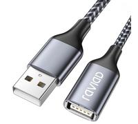 RAVIAD Cable Alargador USB 2.0 [1M], Cable Extension USB 2.0 Tipo A Macho a A Hembra Alta Velocidad con Impresora, Cámara, Teclado, Hub, Pendrive, Disco Externo, Gafas VR, Ordenador y Otros