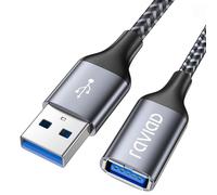 RAVIAD Cable Alargador USB 3.0 [2M], Cable Extension USB 3.0 Tipo A Macho a A Hembra Alta Velocidad 5 Gbps con Impresora, Cámara, Teclado, Hub, Pendrive, Disco Externo, Gafas VR, Ordenador y Otros
