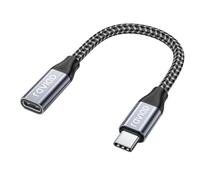 RAVIAD Cable Alargador USB C 0.5M, Cable de Extension USB C 3.2Gen 2 10Gbps Vídeo 4K@60Hz, Alargador USB C Carga Rápida 100W para iPhone 15 Plus Pro Max, Macbook Pro, Pad Pro, Galaxy S24 Ultra S23 S22