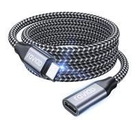 RAVIAD Cable Alargador USB C 2M, Cable de Extension USB C 3.2 Gen 2 10Gbps Vídeo 4K@60Hz, Alargador USB C Carga Rápida 100W para iPhone 15 Plus Pro Max, Macbook Pro, Pad Pro, Galaxy S25 S24 S23 S22